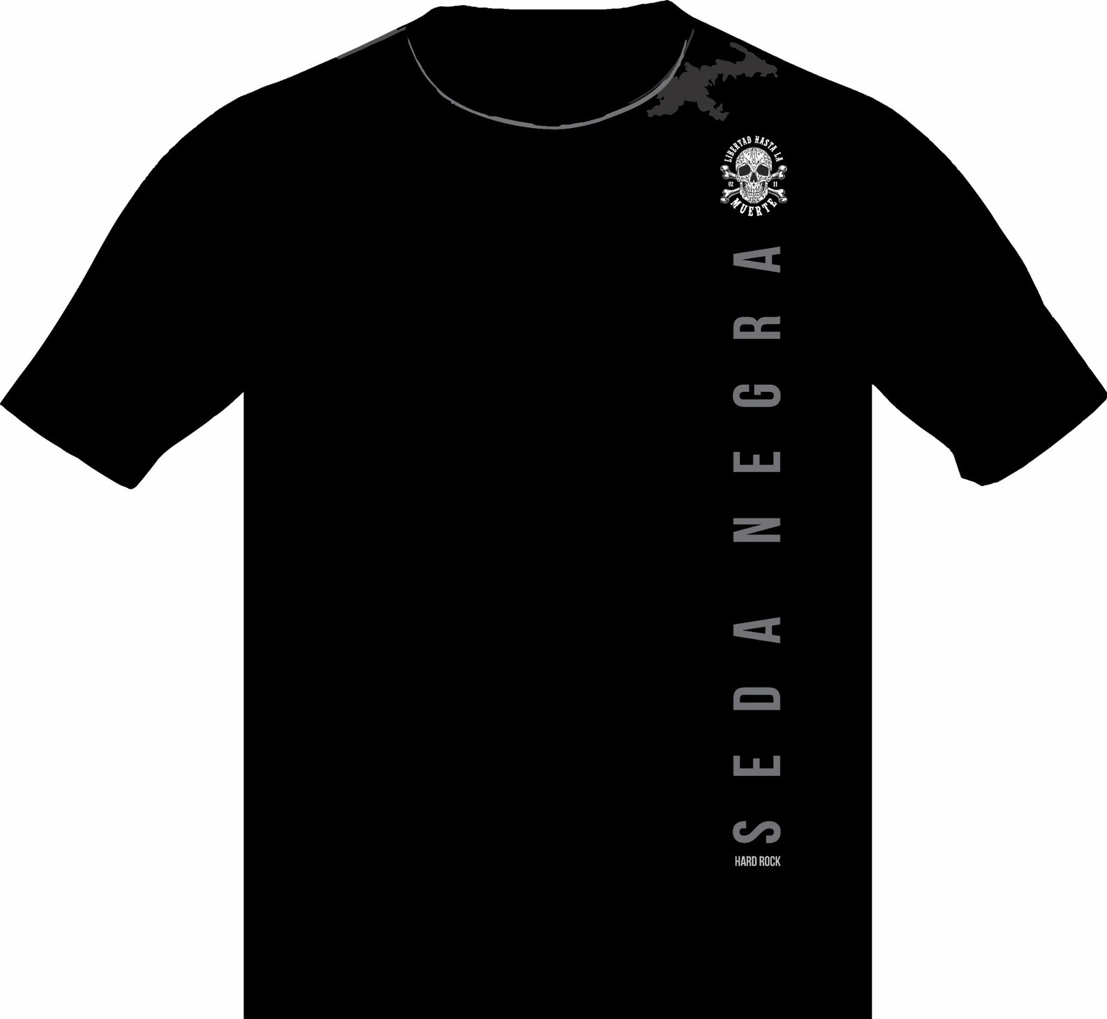 Remera 15 SEDA NEGRA