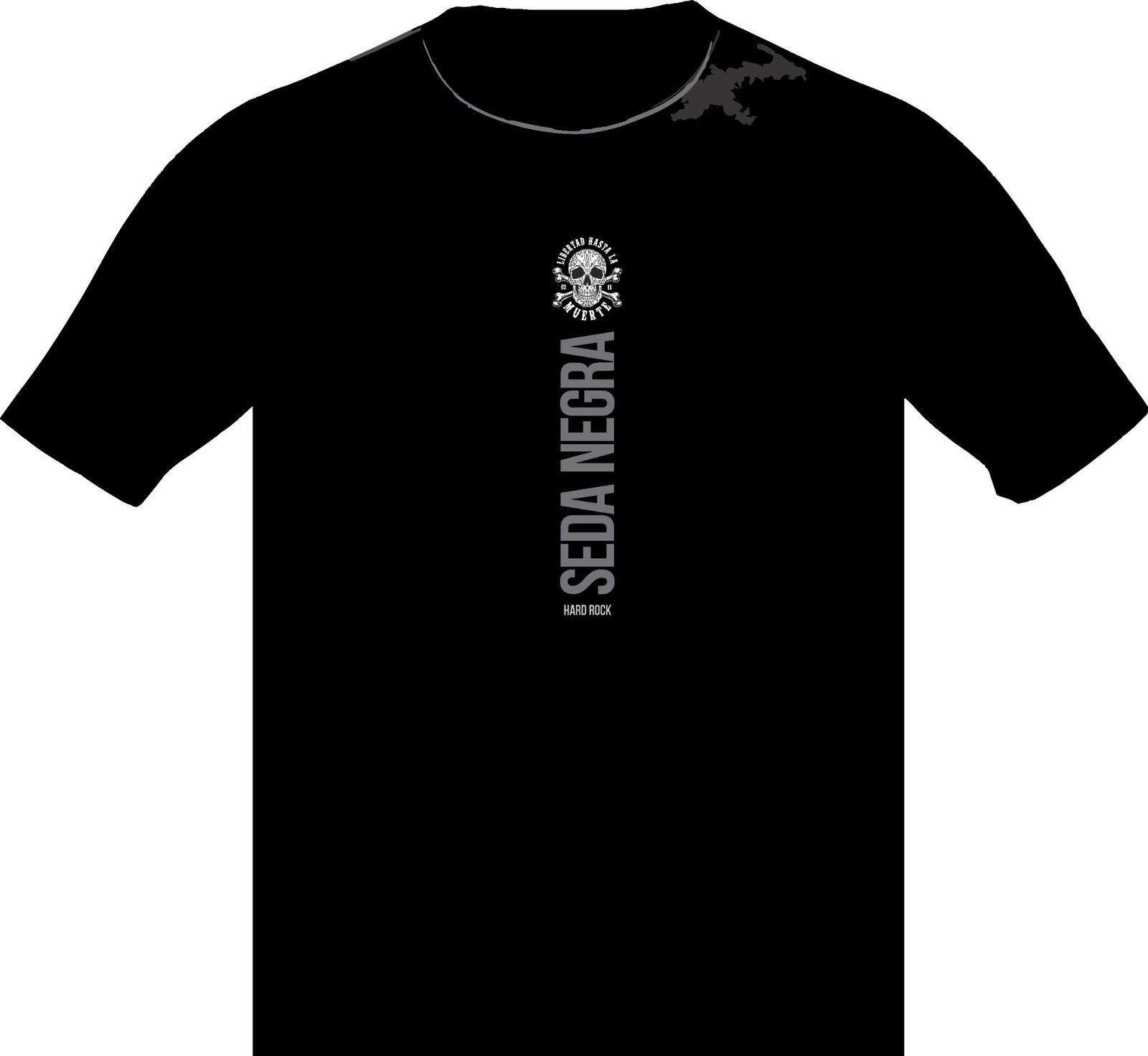 Remera 16 SEDA NEGRA